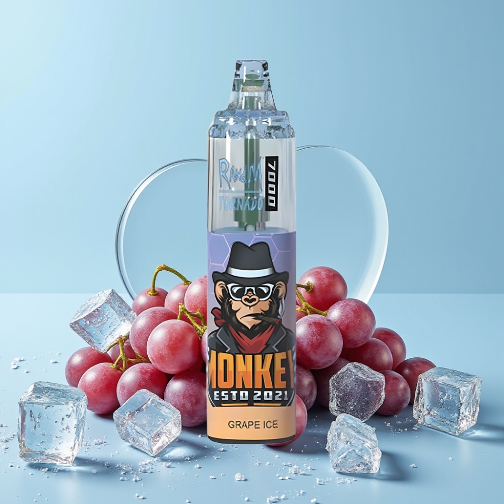 RandM Fumot Tornado 7000 Dru Is Mesh Type-C RGB Luftjusterbar