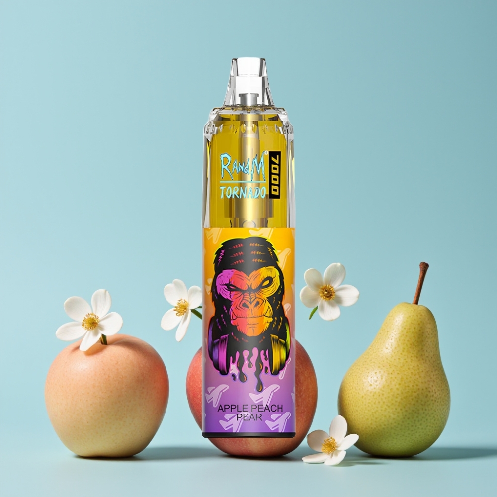 RandM Fumot Tornado 7000 Eple Fersken Pære 14ML 850MAH Type-C RGB