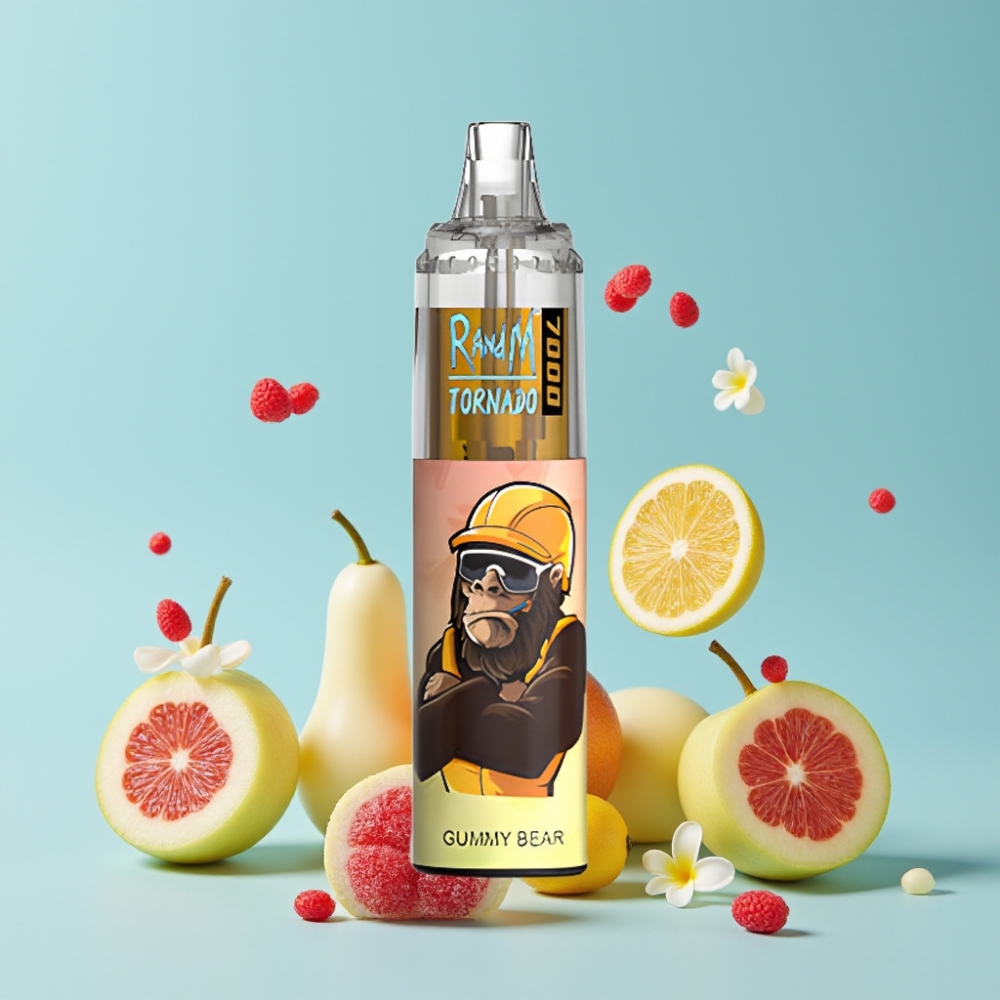 RandM Fumot Tornado 7000 Puffs 14ML Type-C RGB Gummy Bear