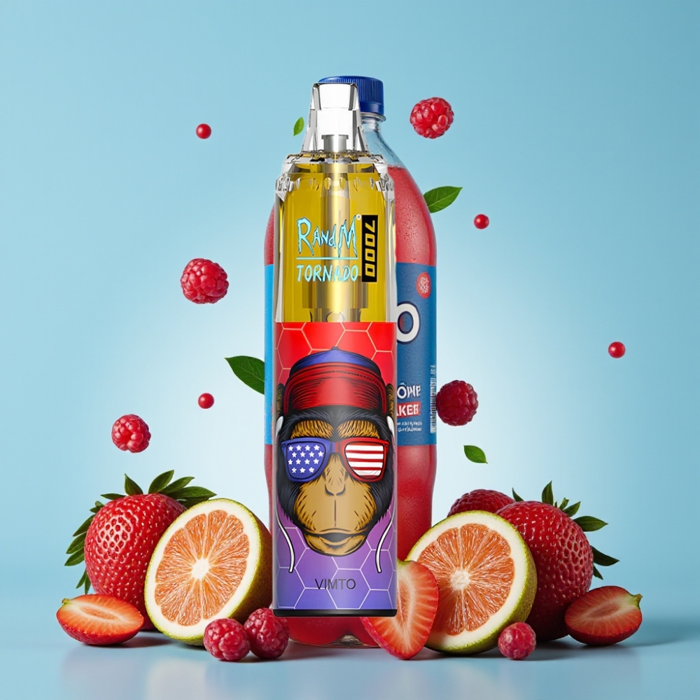 RandM Fumot Tornado 7000 Puffs 14ML Type-C RGB Vimto Norge online wholesalers