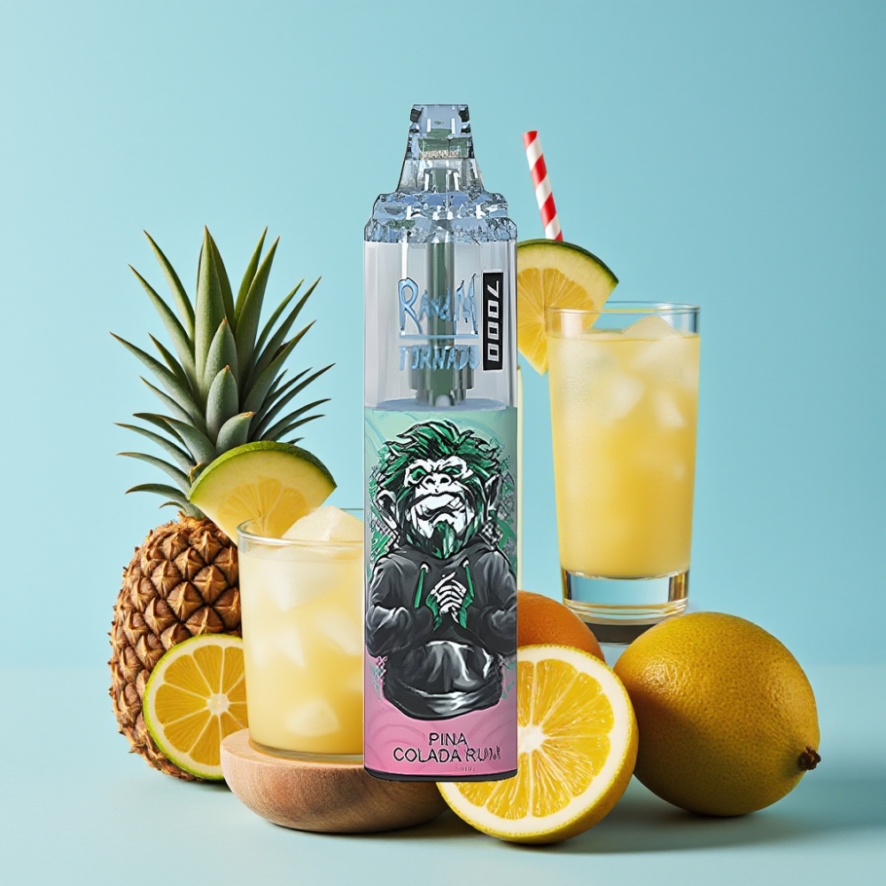 RandM Fumot Tornado 7000 Puffs 14 ML E-liquid Pina Colada Rum