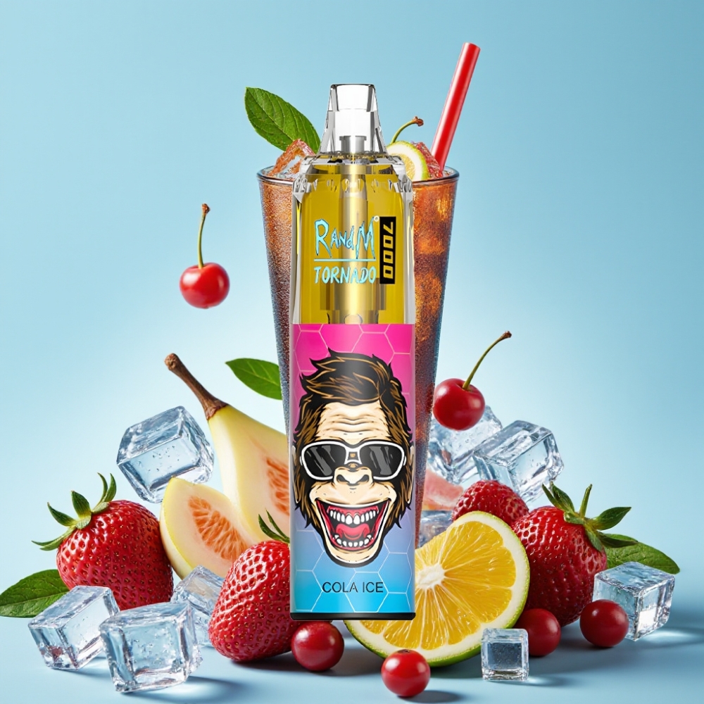 RandM Fumot Tornado 7000 Puffs 14 ML Type-C RGB Cola Is Norge online wholesalers