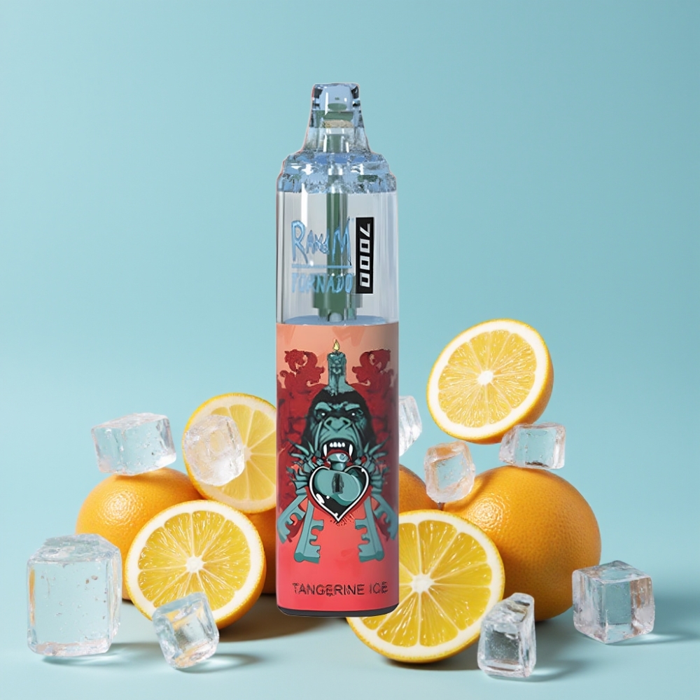 RandM Fumot Tornado 7000 Puffs 14 ML Type-C RGB Tangerin Is