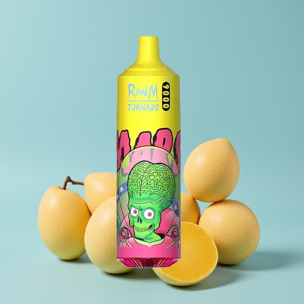 RandM Tornado 9000 Puffs 18 mL Mesh Coil RGB Tredobbelt Mango