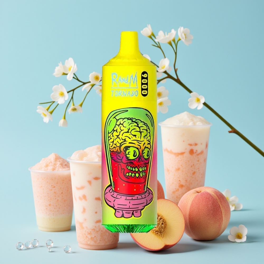 RandM Tornado 9000 Puffs 850 mAh Sommerfersken Is Mesh Coil RGB Display