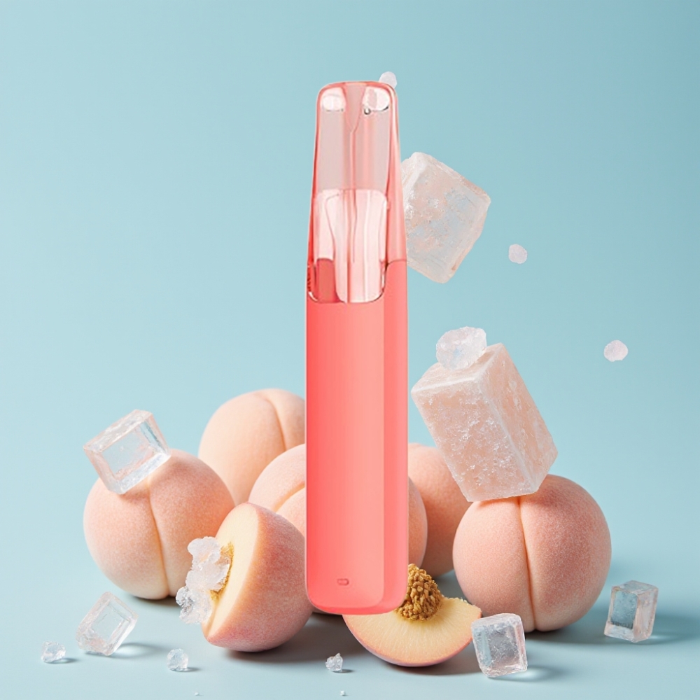Snowplus Dash 4000 Puffs 7,5 ml Fersken Is Ceramic Atomizer