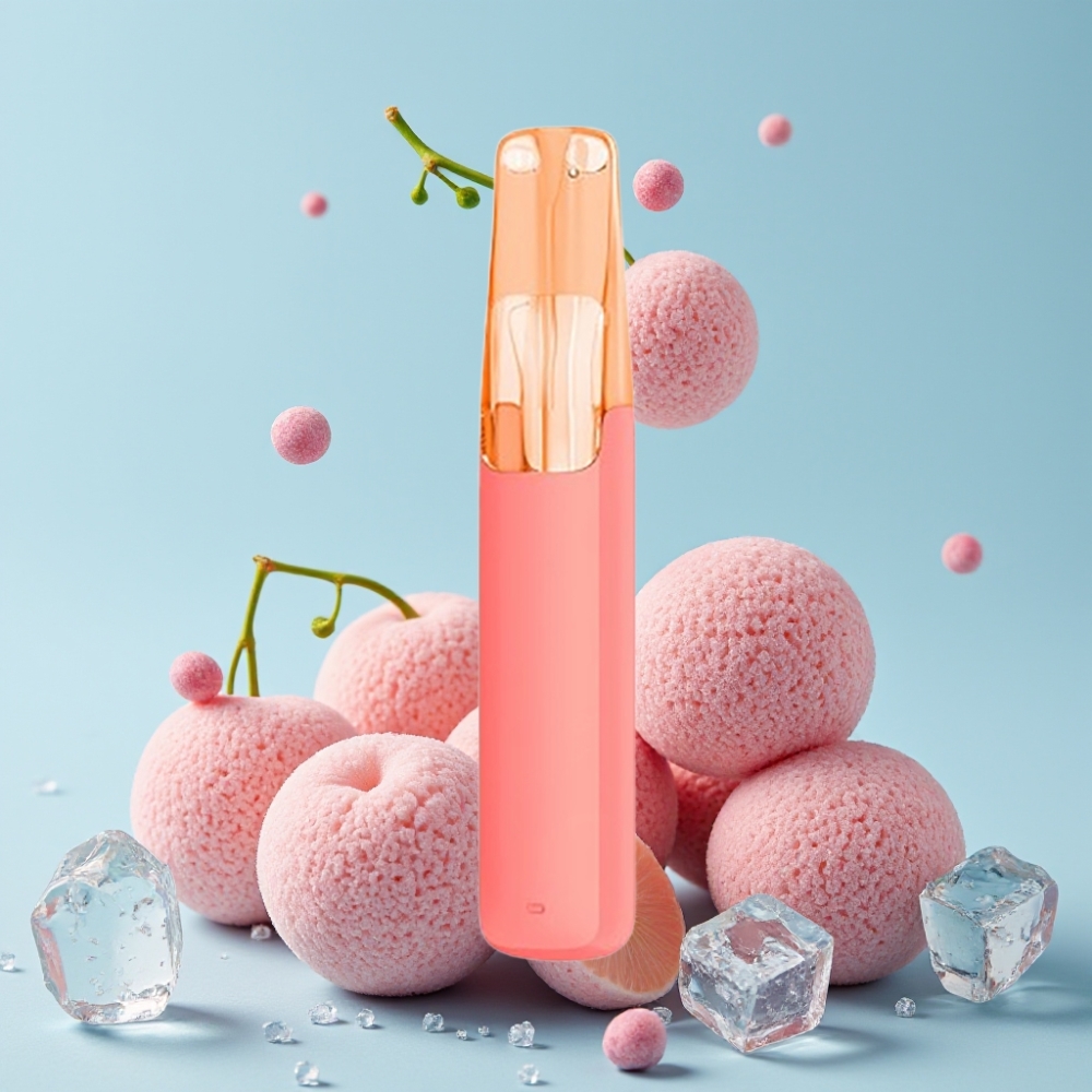 Snowplus Dash 4000 Puffs Engangsdevice Litchi Is med Keramisk Atomizer og 7,5 ml Væske