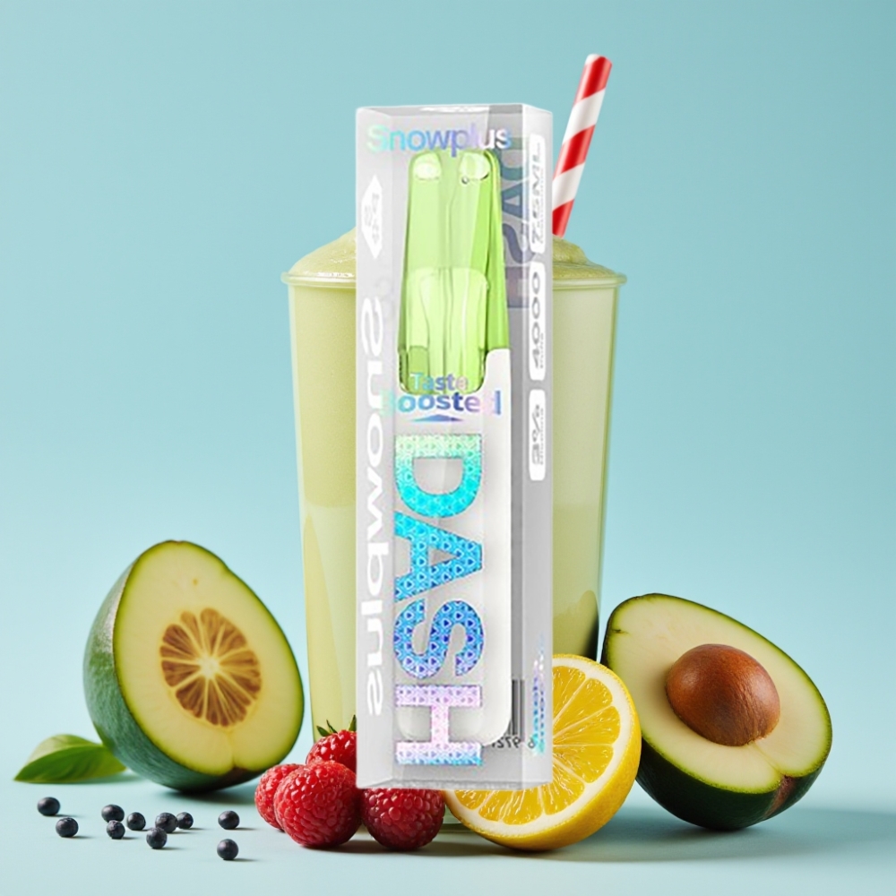 Snowplus Dash 4000 Puffs Engangsdevice Matcha Smoothie – Keramisk Atomizer, 530 mAh, 7,5 ml