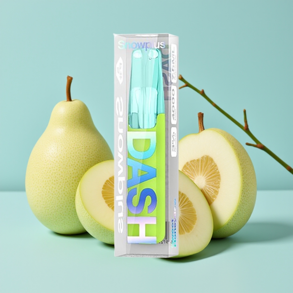 Snowplus Dash 4000 Puffs Engangsdevice Søt Honningmelon Keramisk Atomizer 7,5 ml