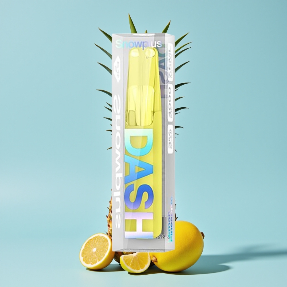 Snowplus Dash 4000 Puffs Engangsdevice Sitron Ananas 7,5 ml 530 mAh Keramisk