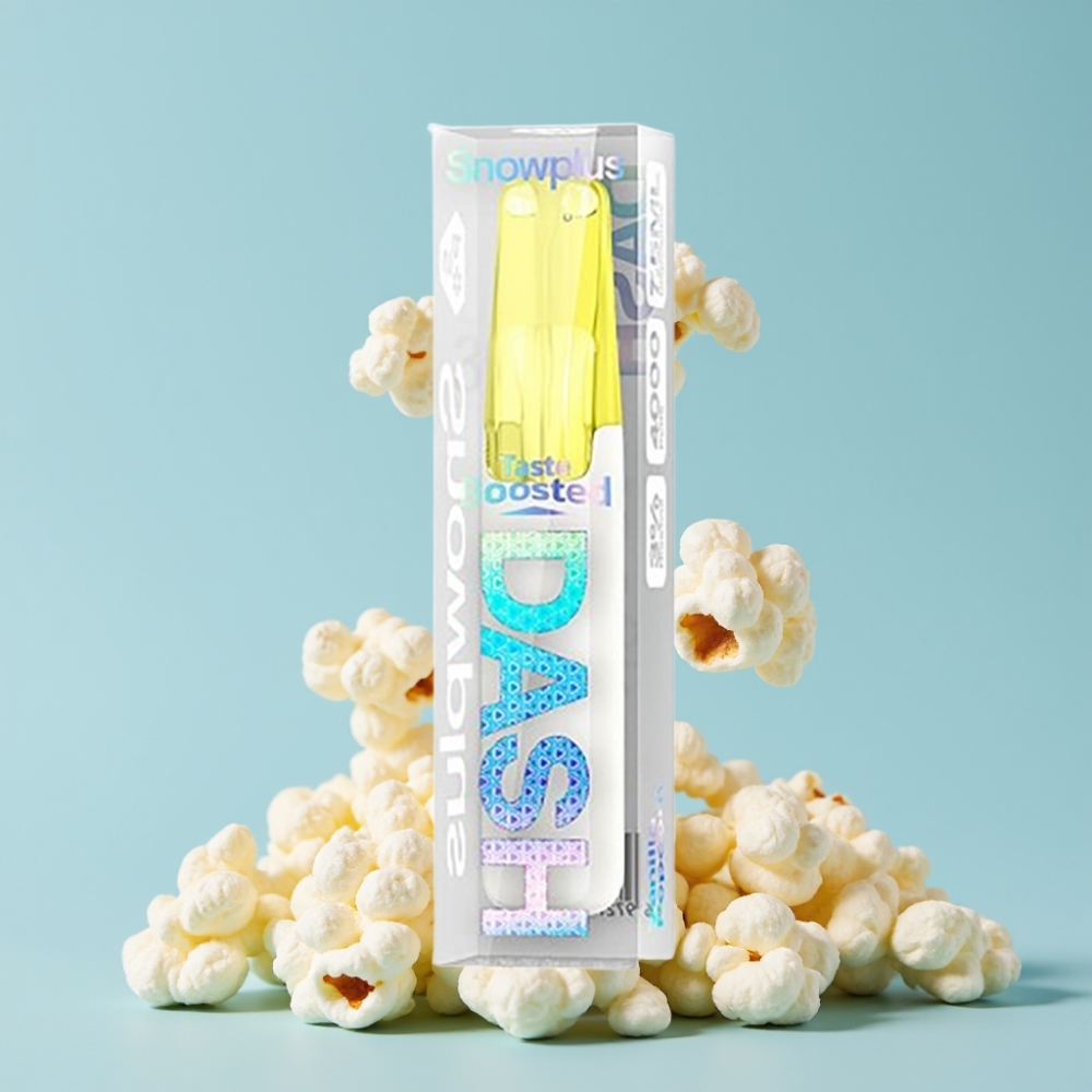 Snowplus Dash 4000 Puffs Engangsdevice Vaniljepopcorn 7,5 ml 5%