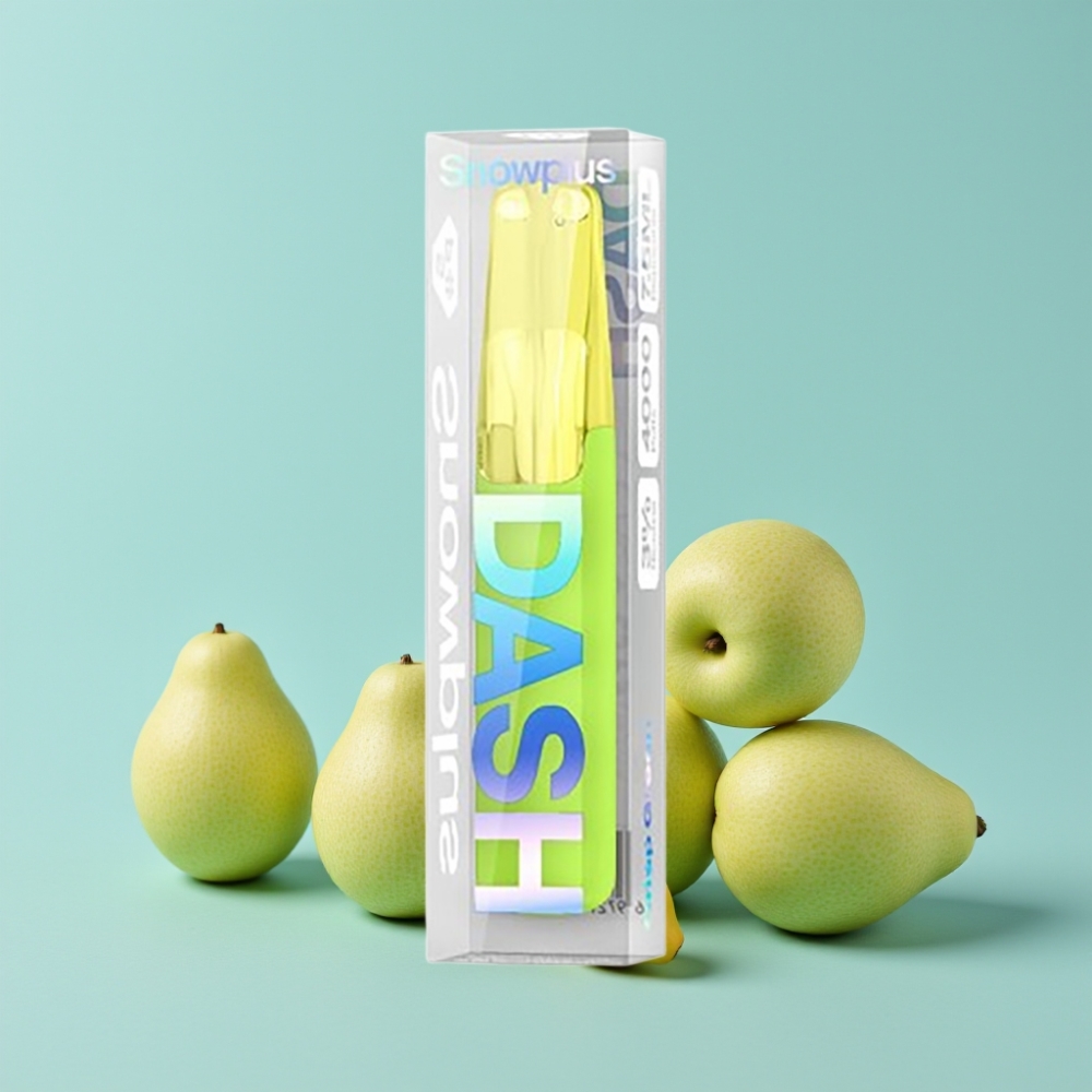 Snowplus Dash 4000 Puffs Engangsenhet Keramisk Atomizer 530 mAh 7,5 ml Frisk Grønn