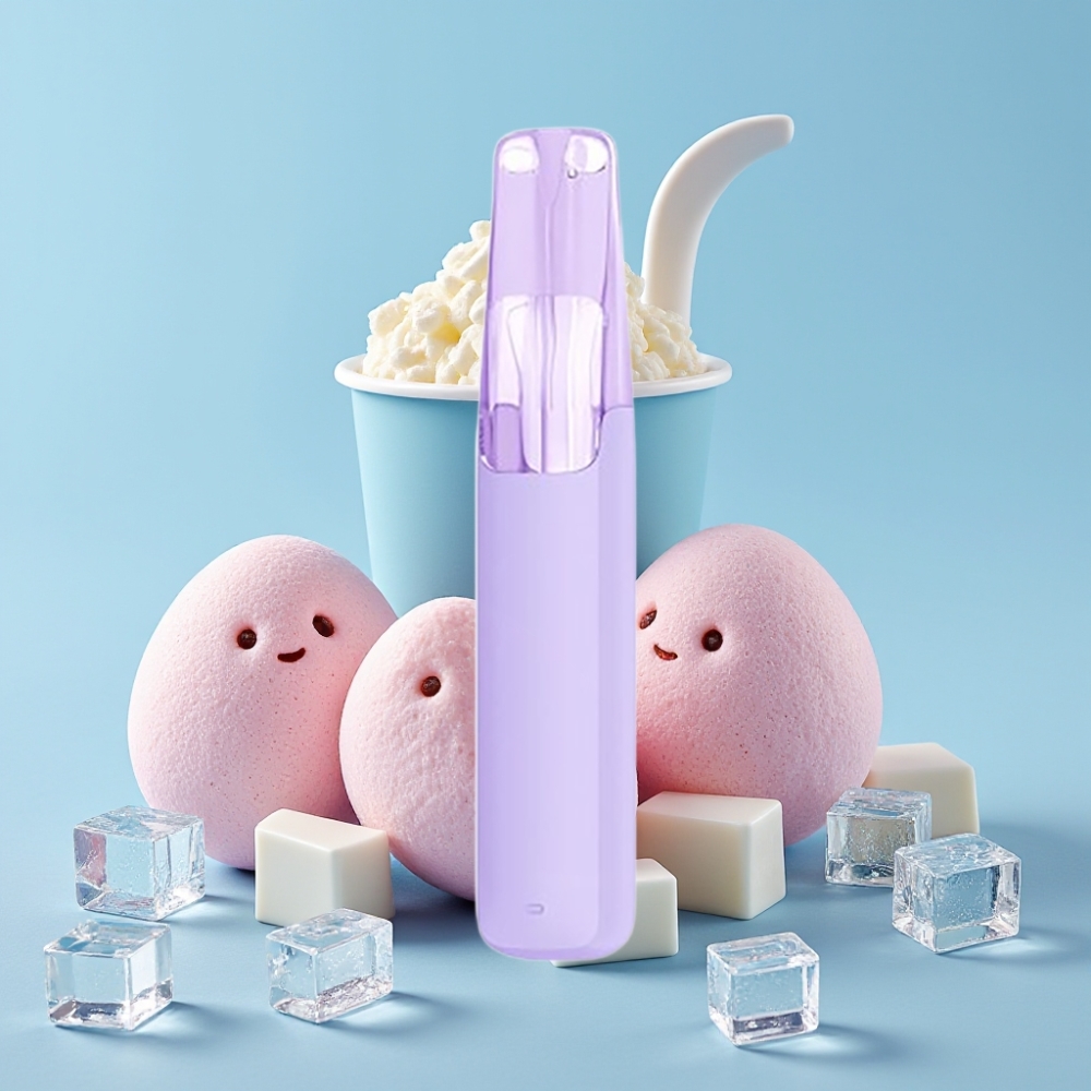 Snowplus Dash 4000 Puffs Engangsenhet med Keramisk Atomizer og Taro Is Smak