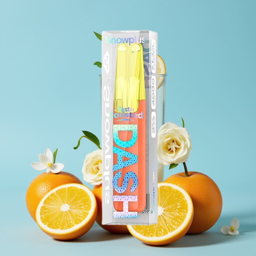 Snowplus Dash 4000 Puffs Keramisk Atomizer Appelsin Brus 7,5 ml 530 mAh