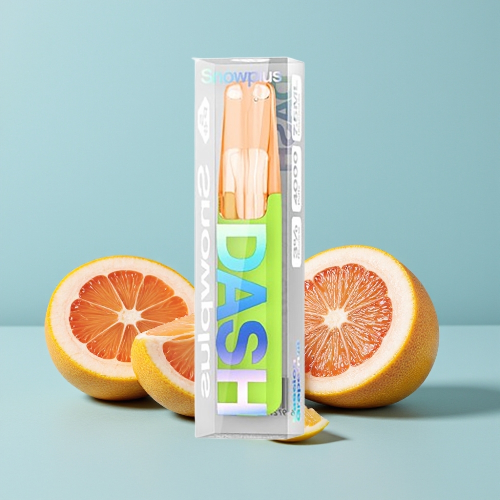 Snowplus Dash 4000 Puffs Keramisk Atomizer Passionsfrukt Grapefruit 7,5 ml