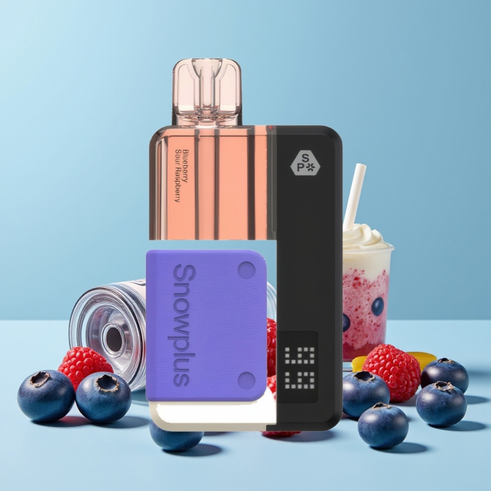 Snowplus Swift 15000 Puffs Pod Kit Blåbær Sur Bringebær Dual Mesh 1000mAh 2+10ml