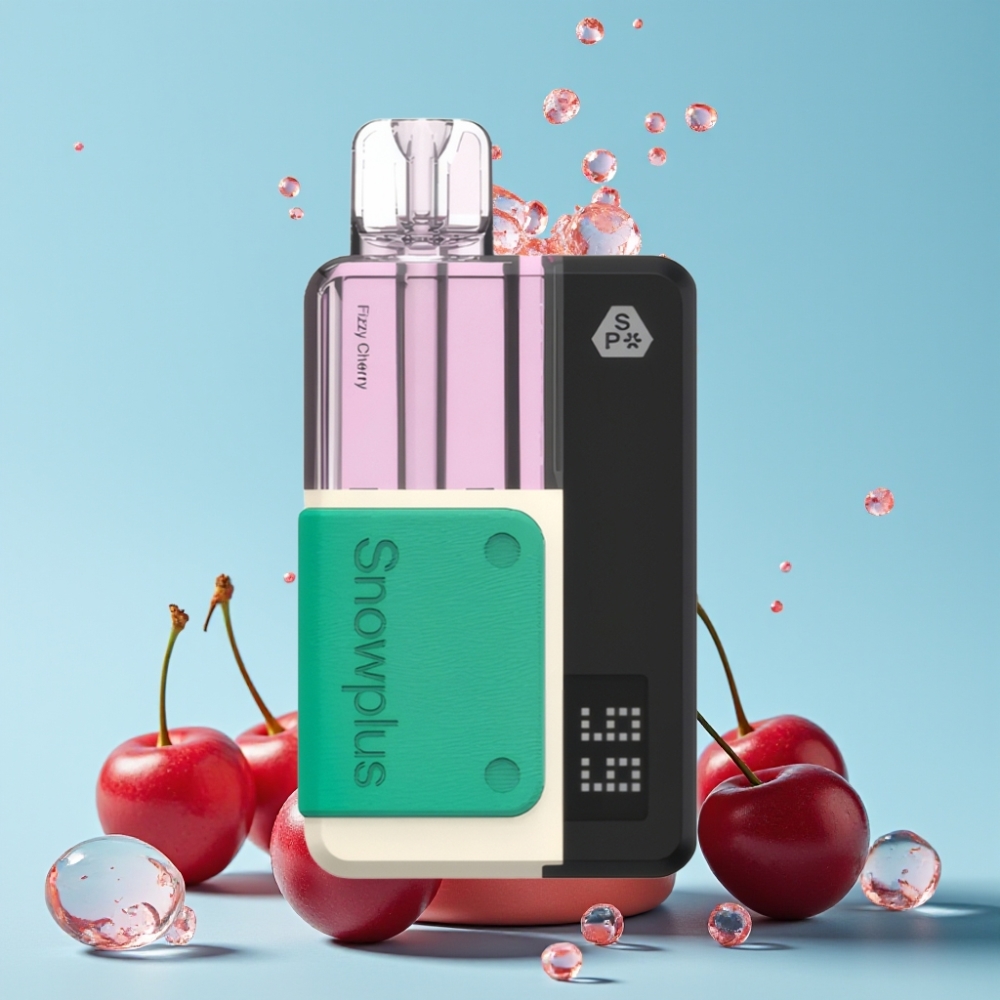 Snowplus Swift 15000 Puffs Pod Kit Dual Mesh 1000 mAh Sprudlende Kirsebær