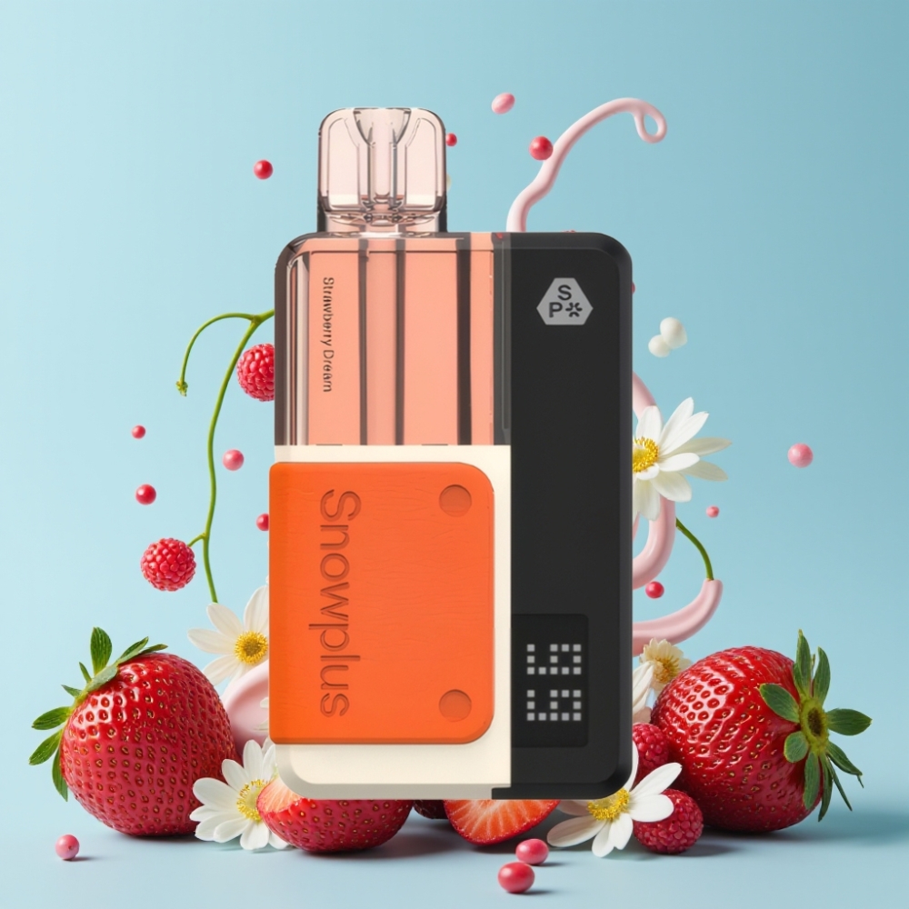 Snowplus Swift 15000 Puffs Pod Kit Jordbærdrøm Dual Mesh 1000mAh 2+10ml