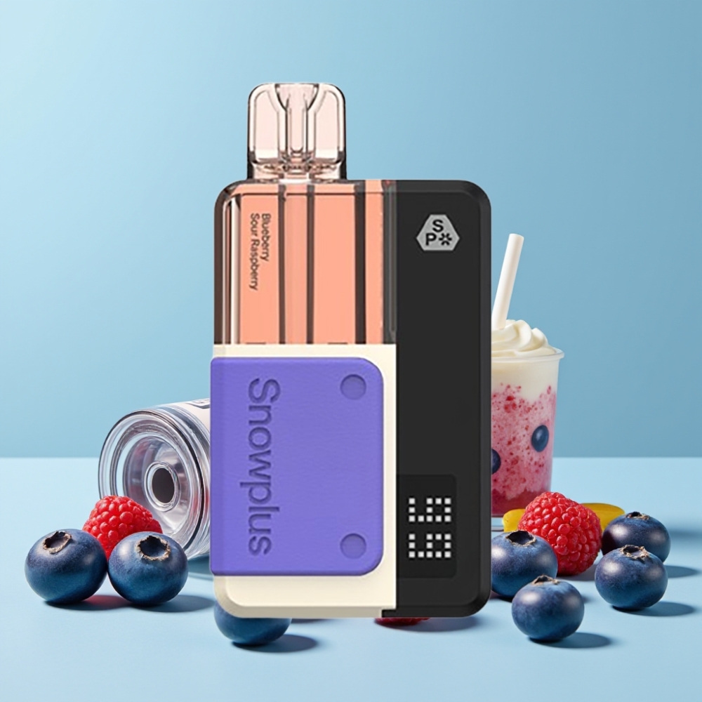 Snowplus Swift 5000 Puffs Dual Mesh 1000 mAh Blåbær Sur Bringebær