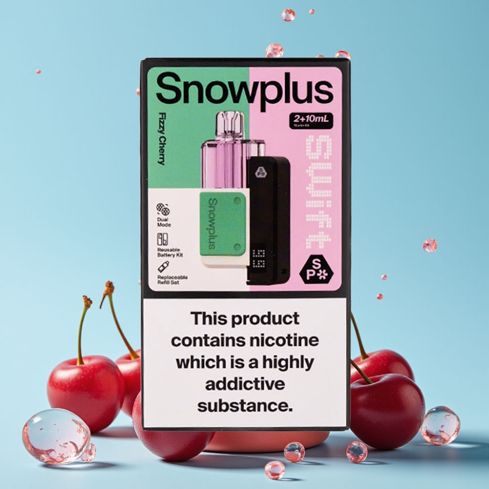 Snowplus Swift 5000 Puffs Dual Mesh 1000 mAh Sprudlende Kirsebær