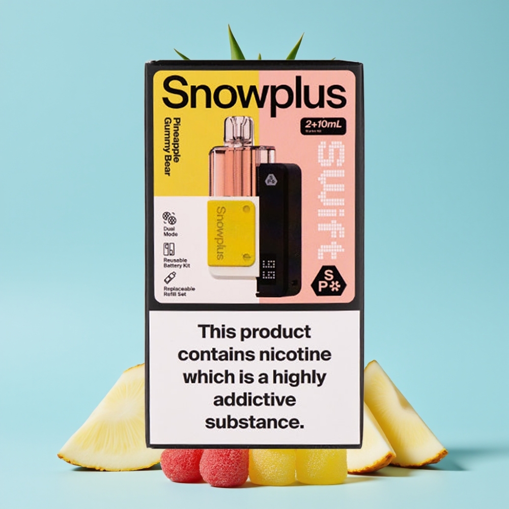 Snowplus Swift 5000 Puffs Dual Mesh 1000mAh Ananas Gummibjørn