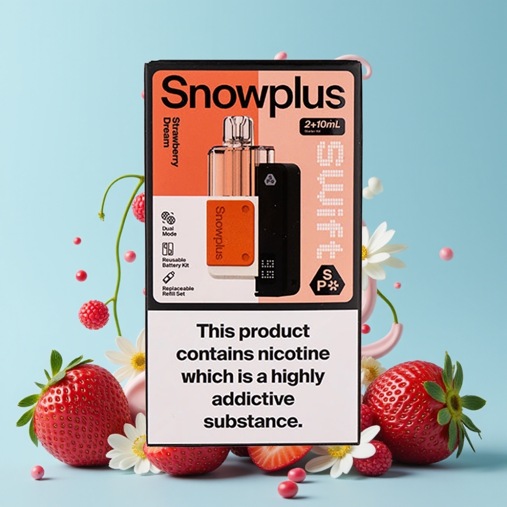 Snowplus Swift 5000 Puffs Dual Mesh 1000mAh Jordbærdrøm Norge online wholesalers