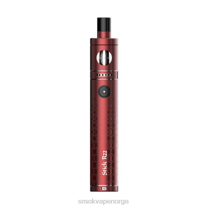 SMOK Vape Pen Norge | SMOK Stick r22 sett matt rød FPR8193