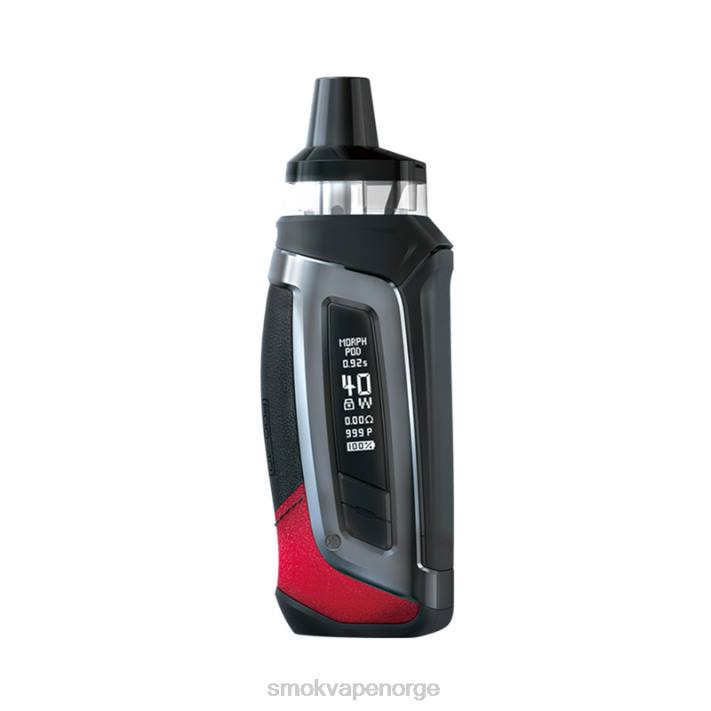 SMOK Vape Kit Norge | SMOK Morph pod-40 sett svart, rød FPR8214